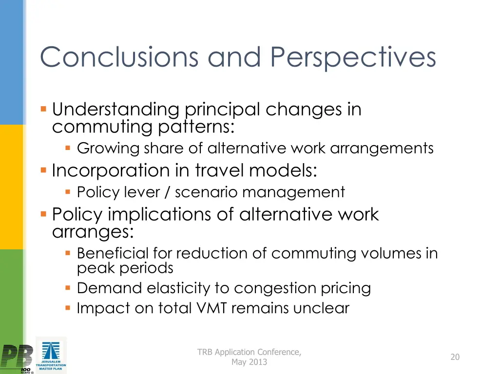 conclusions and perspectives