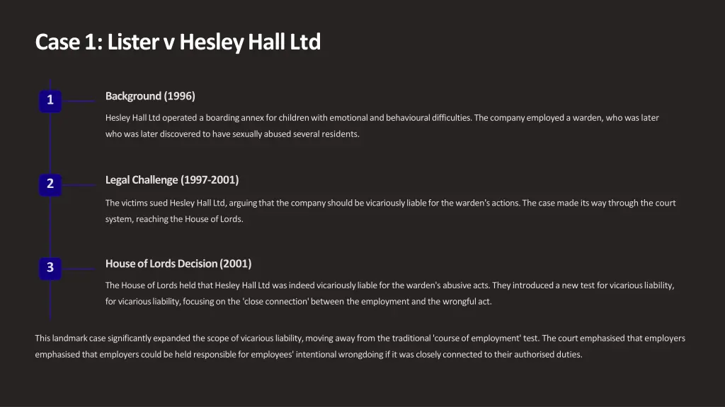 case 1 lister v hesley hall ltd