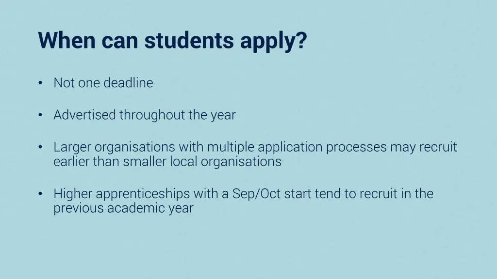 when can students apply