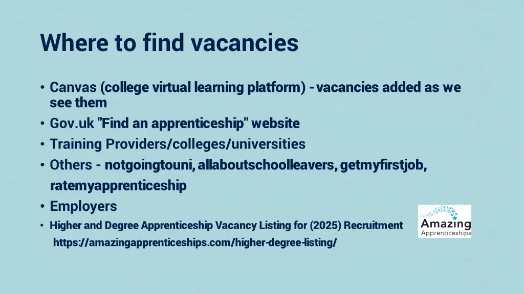 where to find vacancies