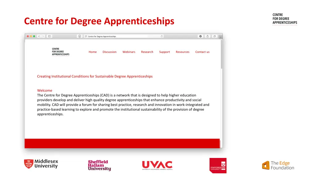 centre for degree apprenticeships
