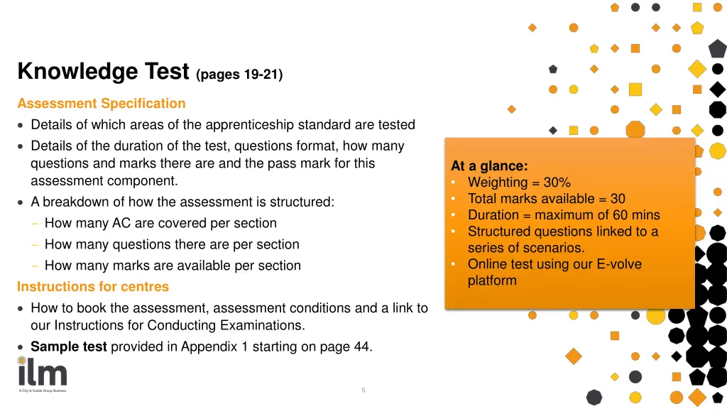 knowledge test pages 19 21