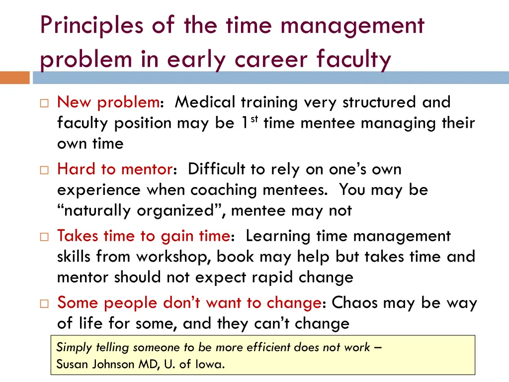 principles of the time management problem