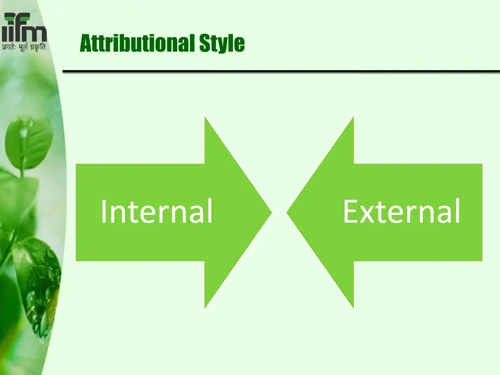 attributional style