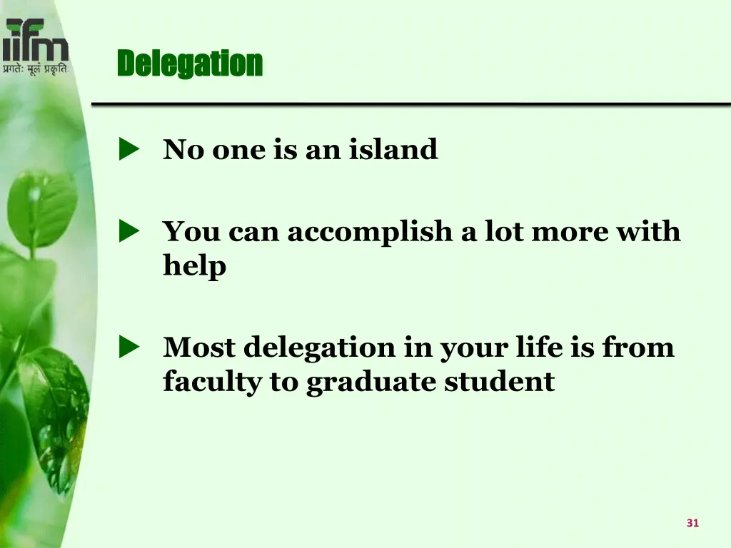 delegation delegation