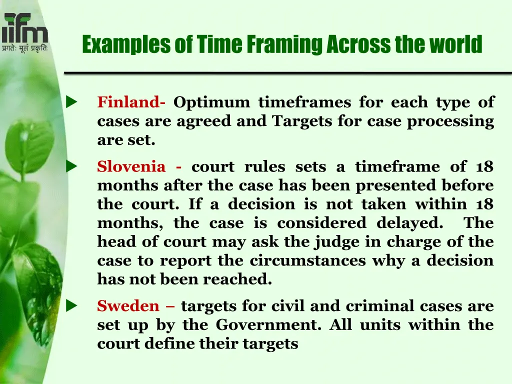 examples of time framing across the world