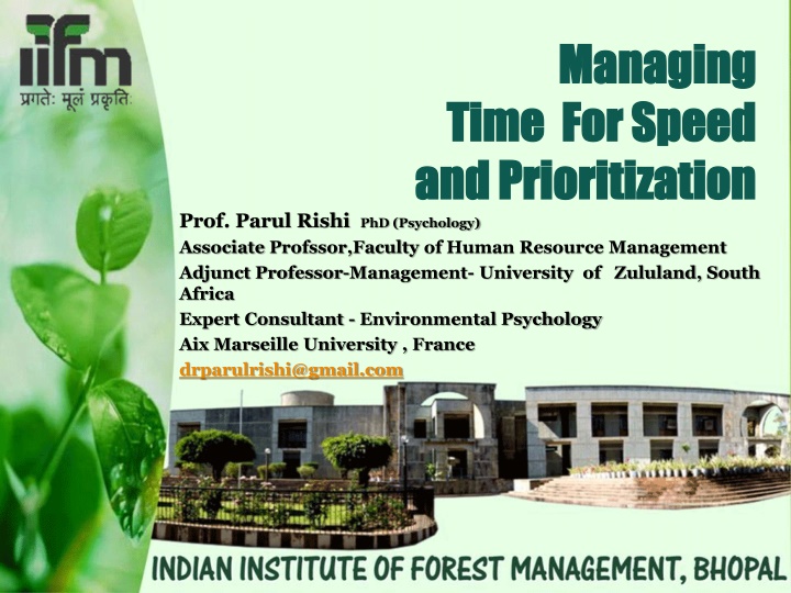 managing managing time for speed time for speed