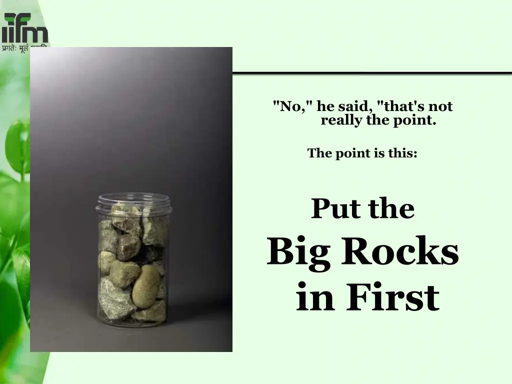 no he said that s not really the point