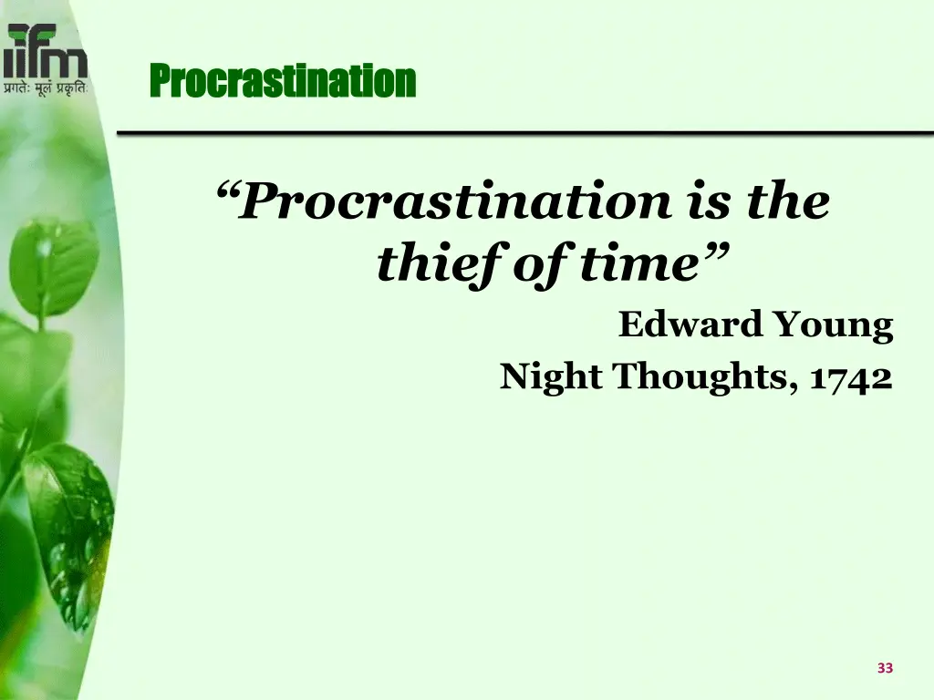 procrastination procrastination