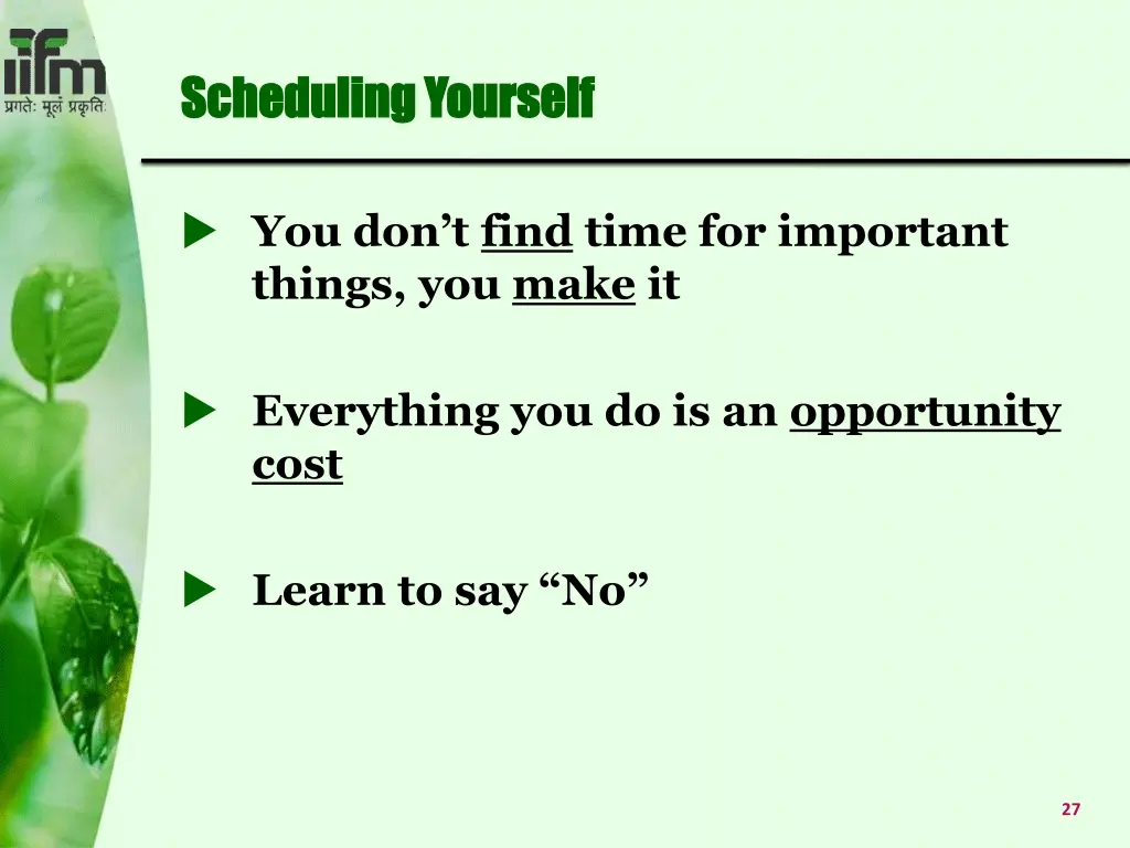 scheduling yourself scheduling yourself