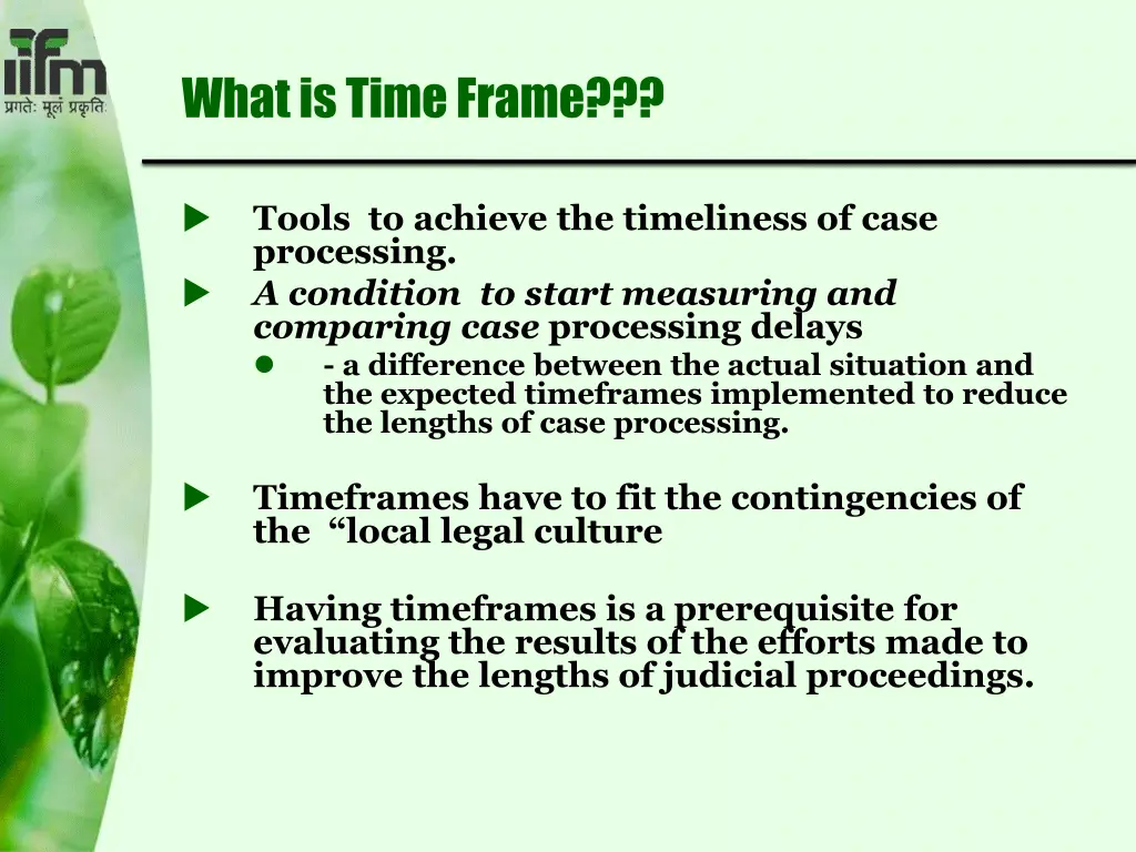 what is time frame