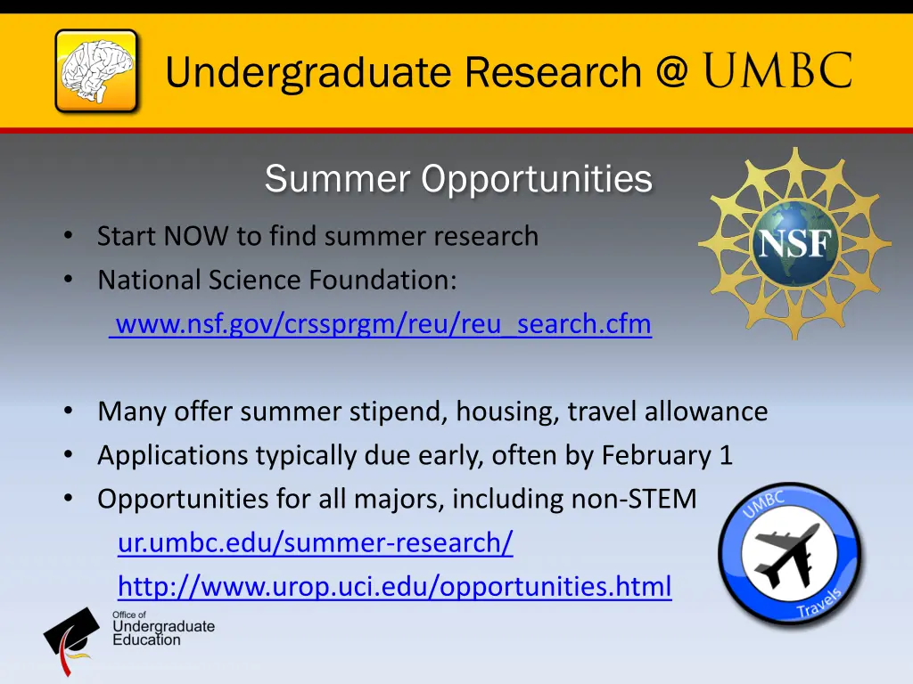 undergraduate research @ 1