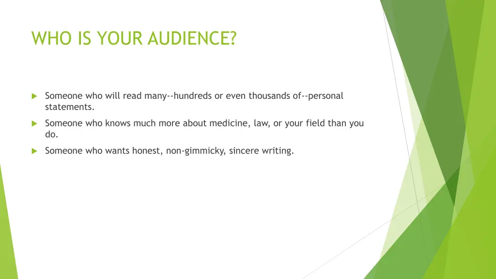 who is your audience