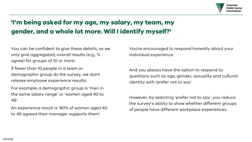 i m being asked for my age my salary my team