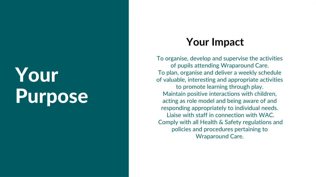 your impact