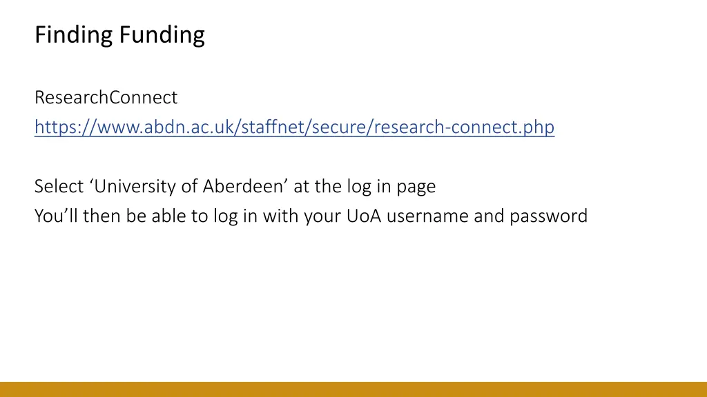 finding funding