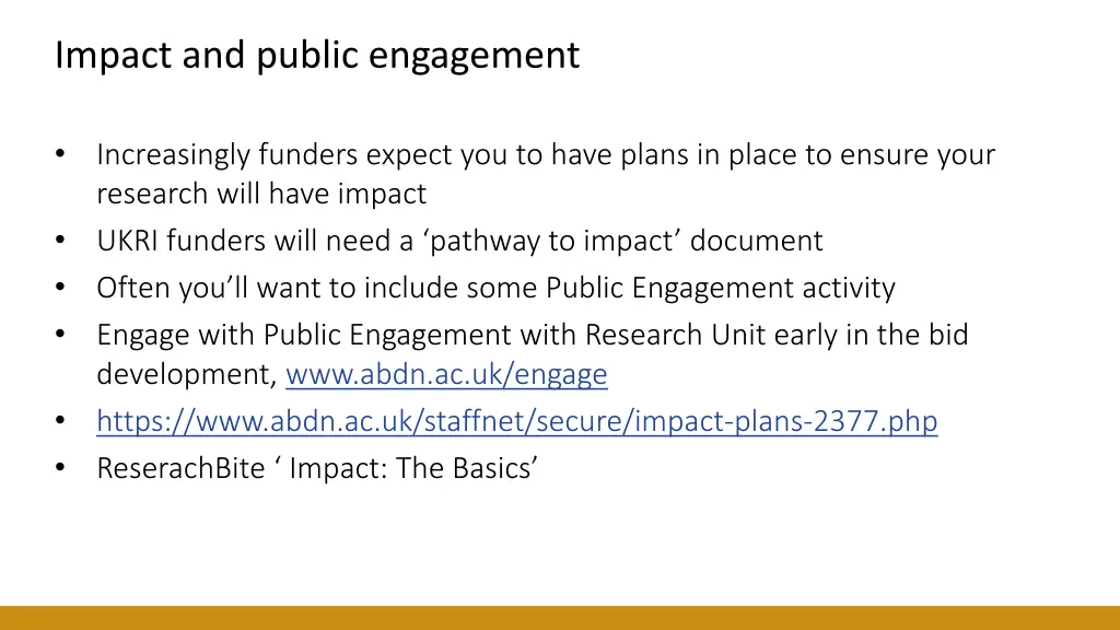 impact and public engagement