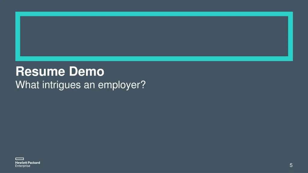 resume demo what intrigues an employer
