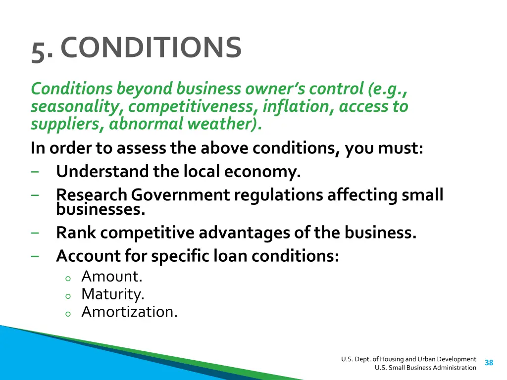 5 conditions