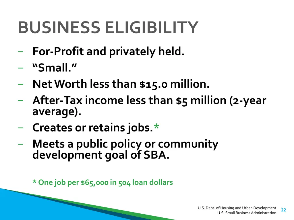 business eligibility
