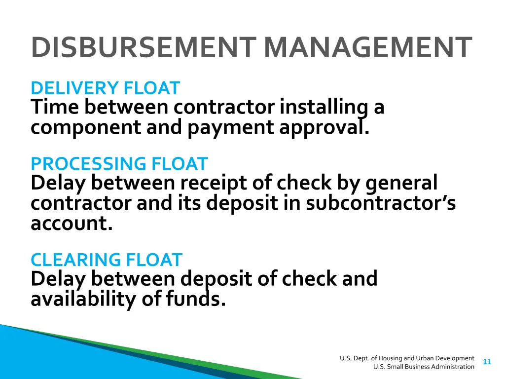 disbursement management