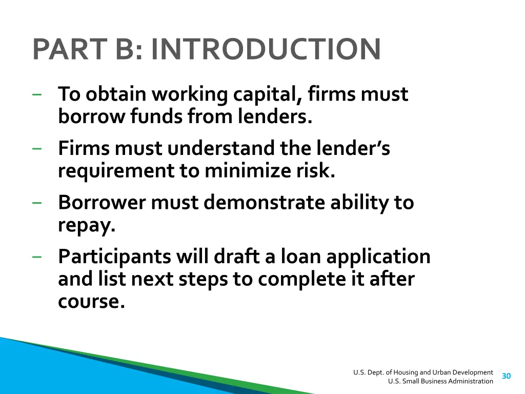 part b introduction