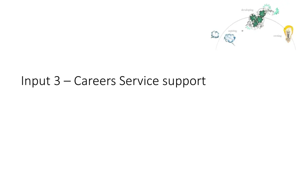 input 3 careers service support