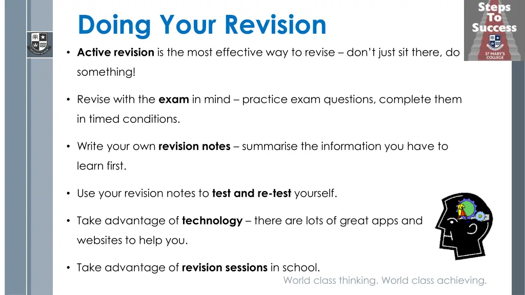 doing your revision