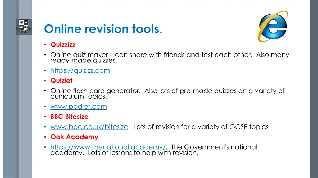 online revision tools