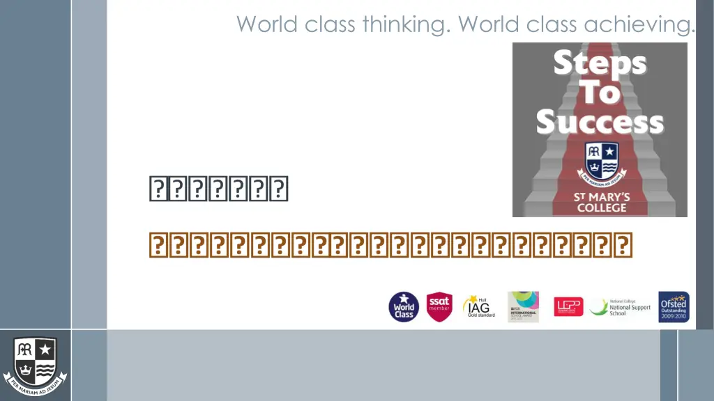world class thinking world class achieving 1