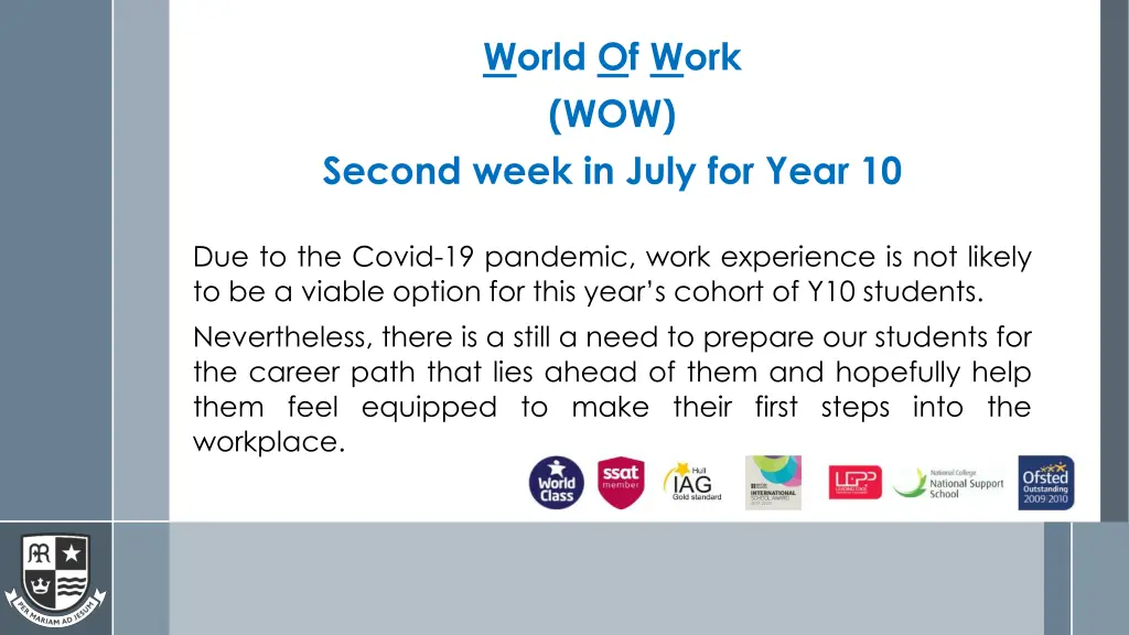 world of work wow
