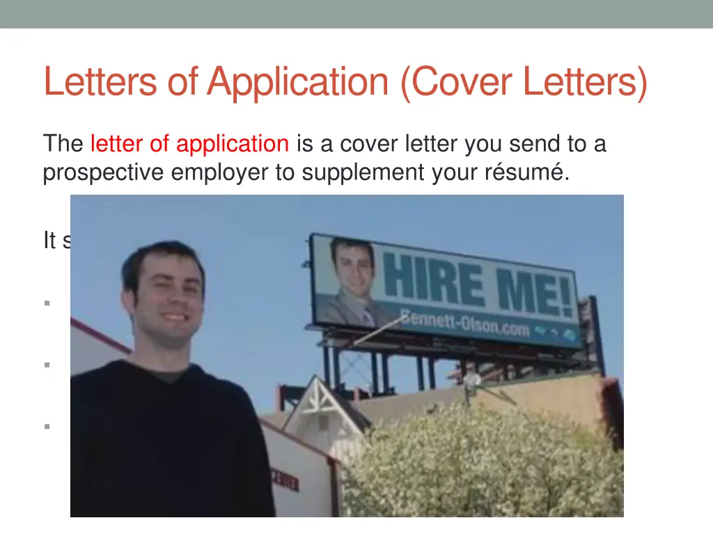 letters of application cover letters 1