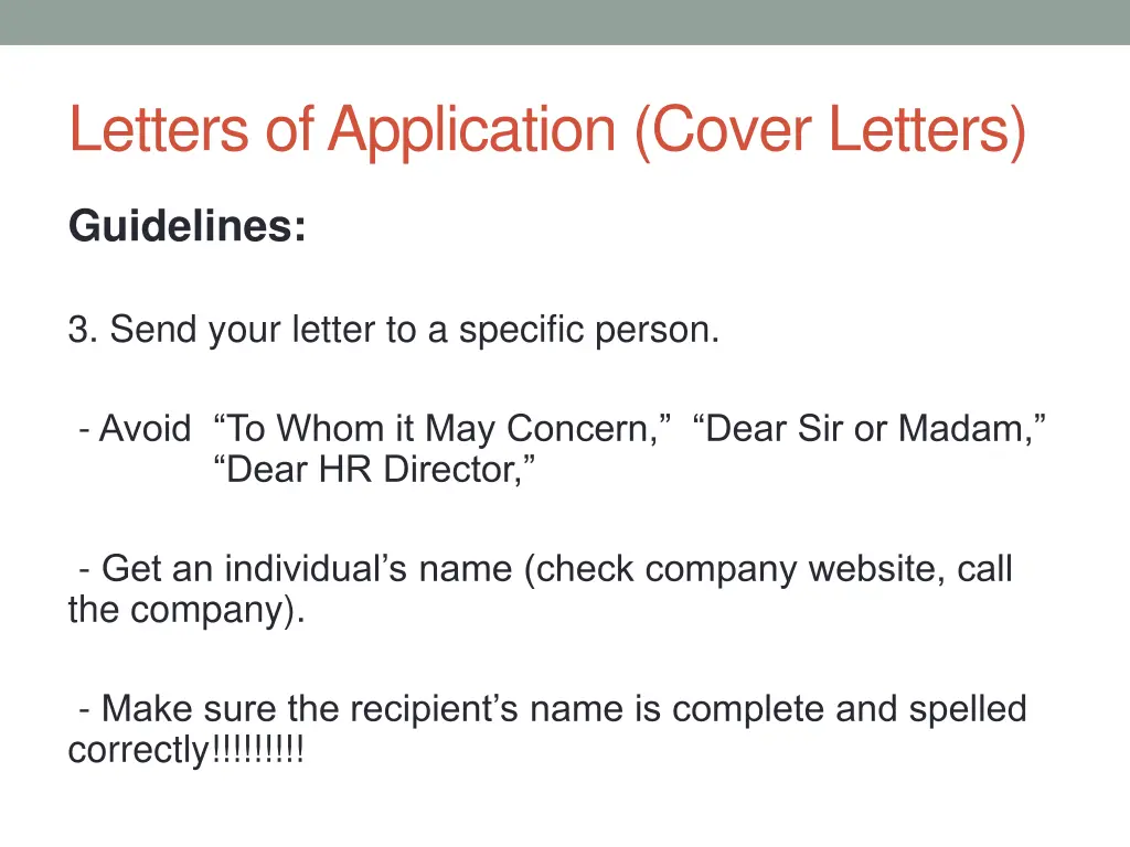 letters of application cover letters 7