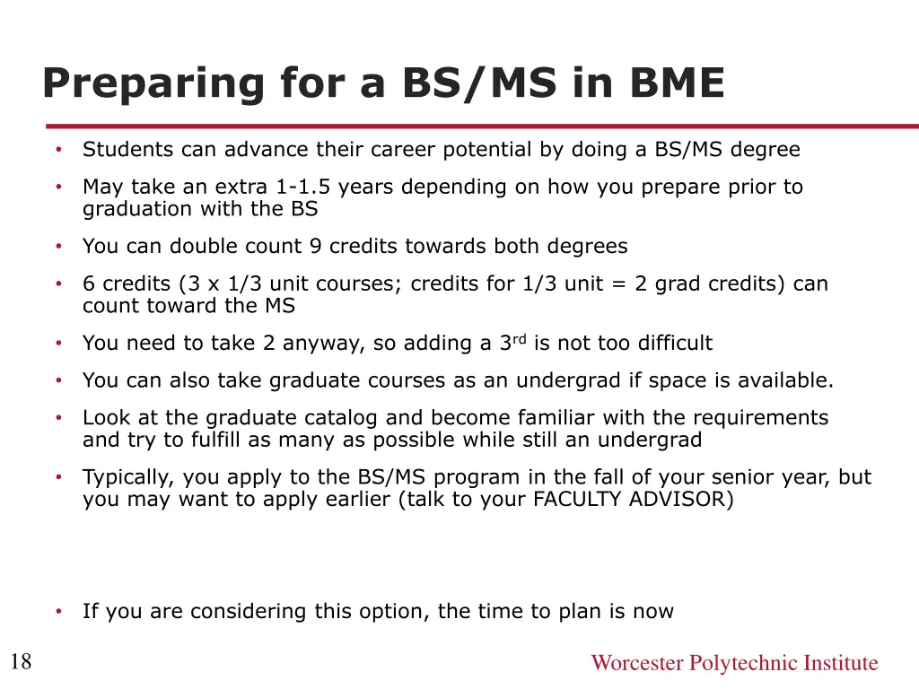 preparing for a bs ms in bme
