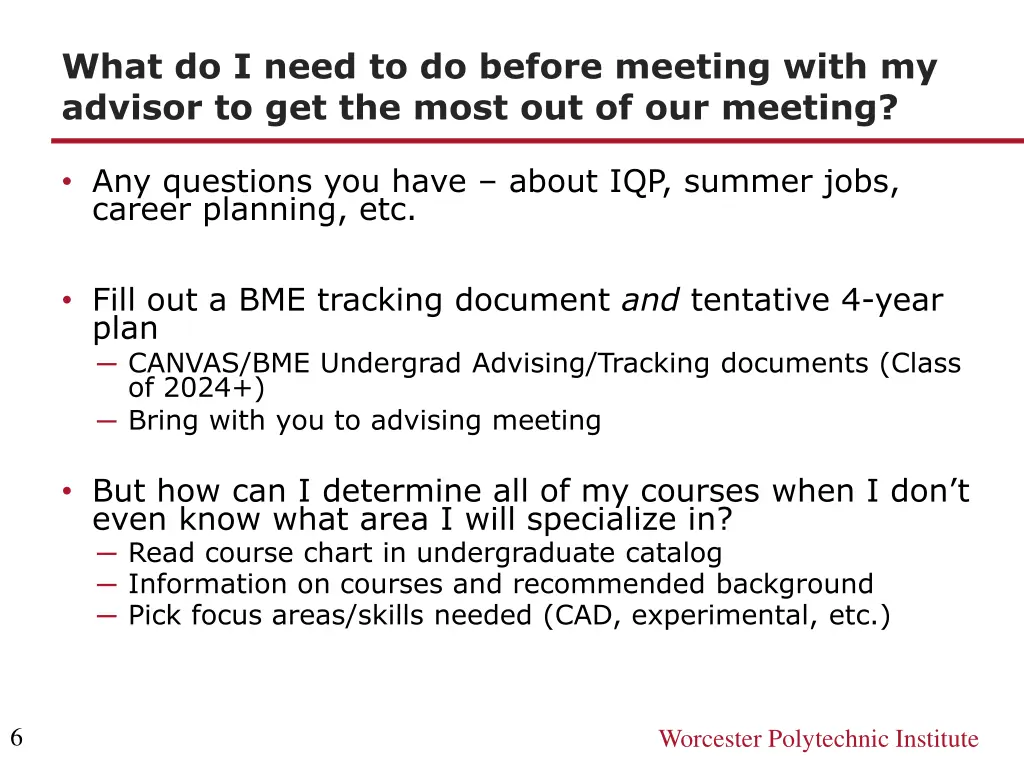 what do i need to do before meeting with