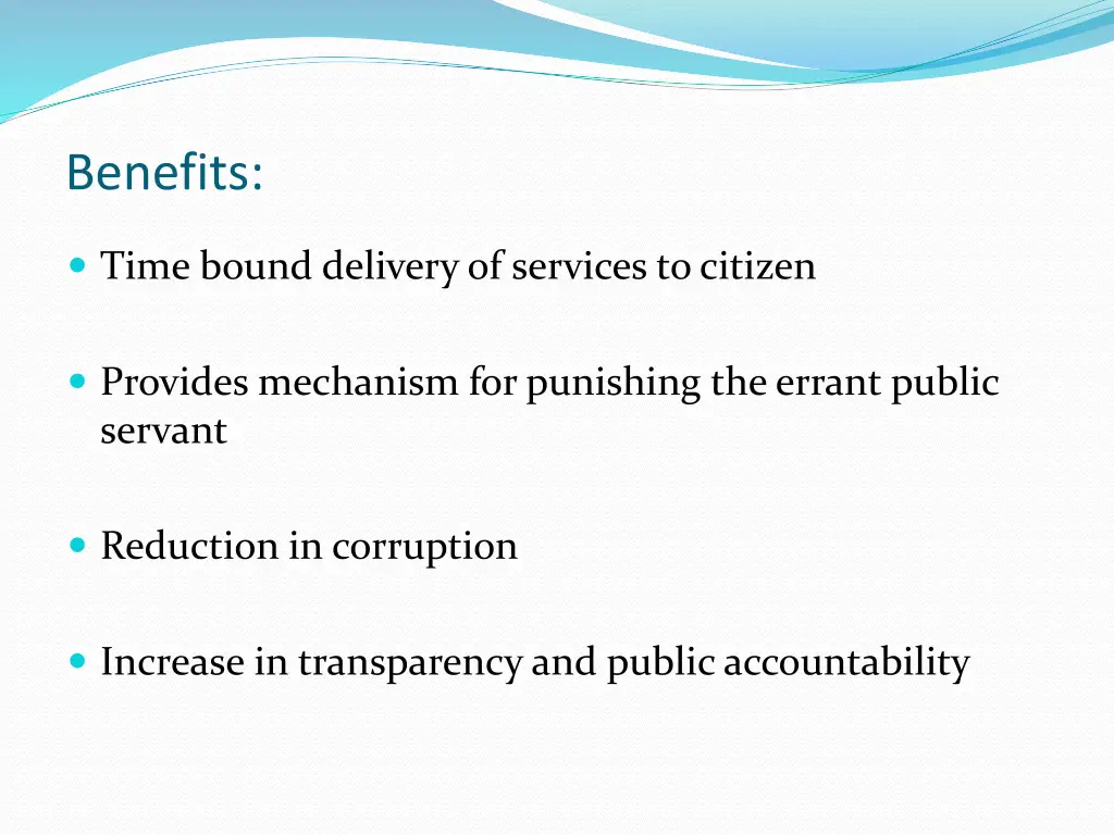 benefits