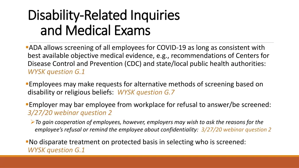 disability disability related inquiries related