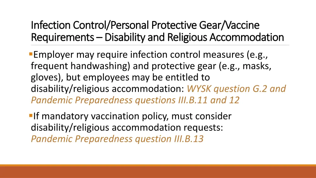 infection control personal protective gear