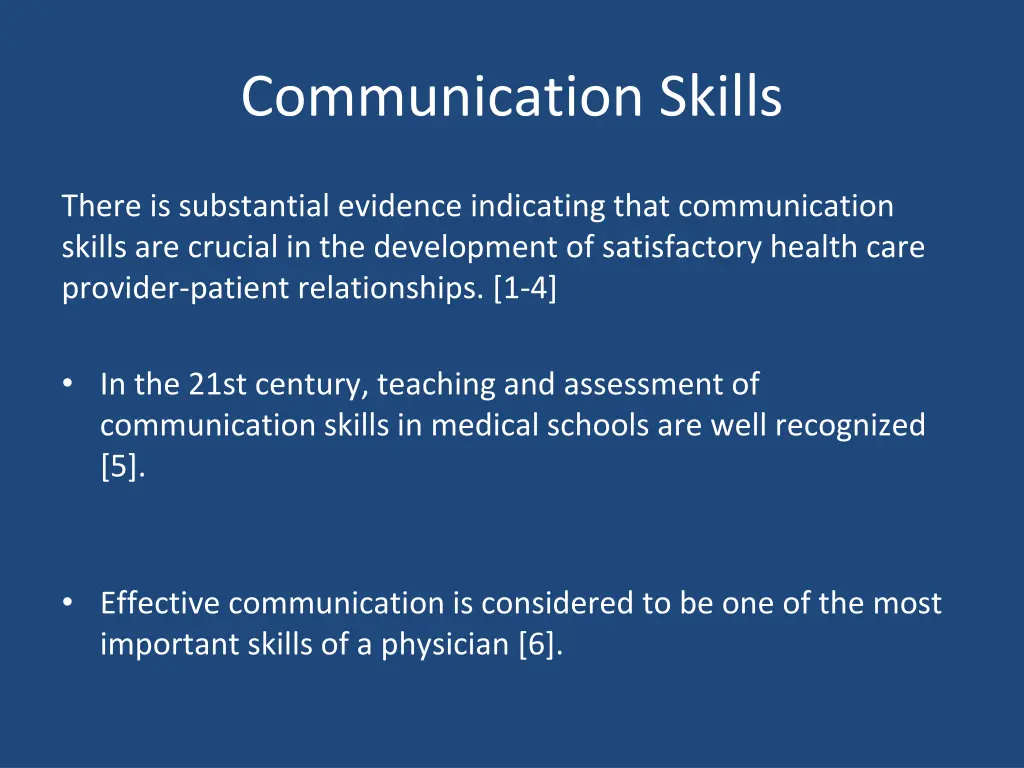 communication skills