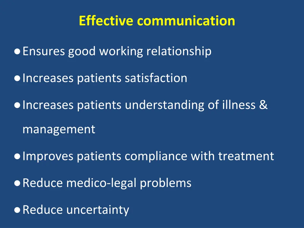 effective communication
