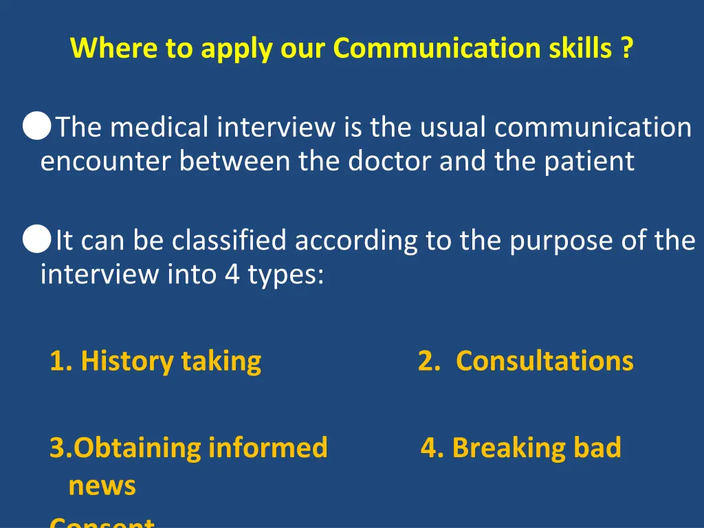 where to apply our communication skills