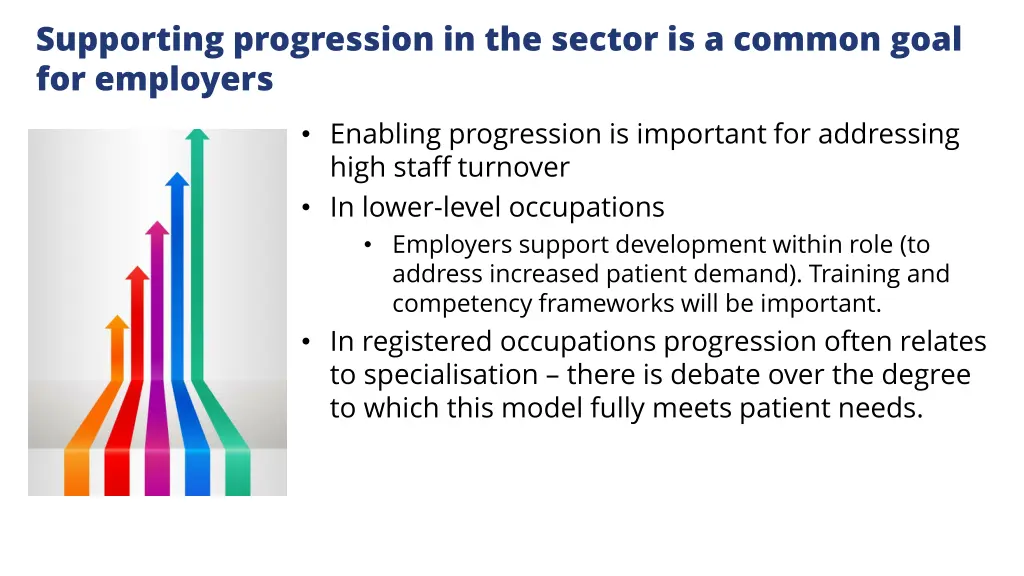 supporting progression in the sector is a common