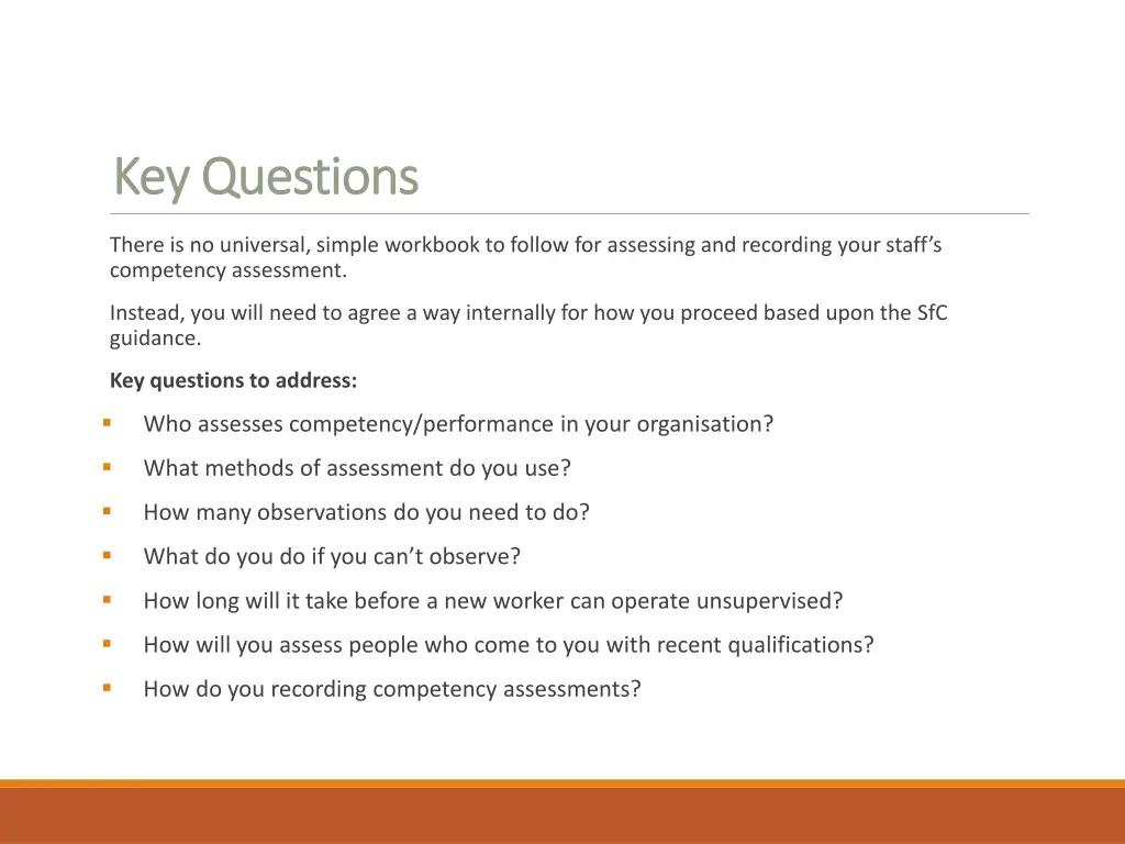 key questions key questions