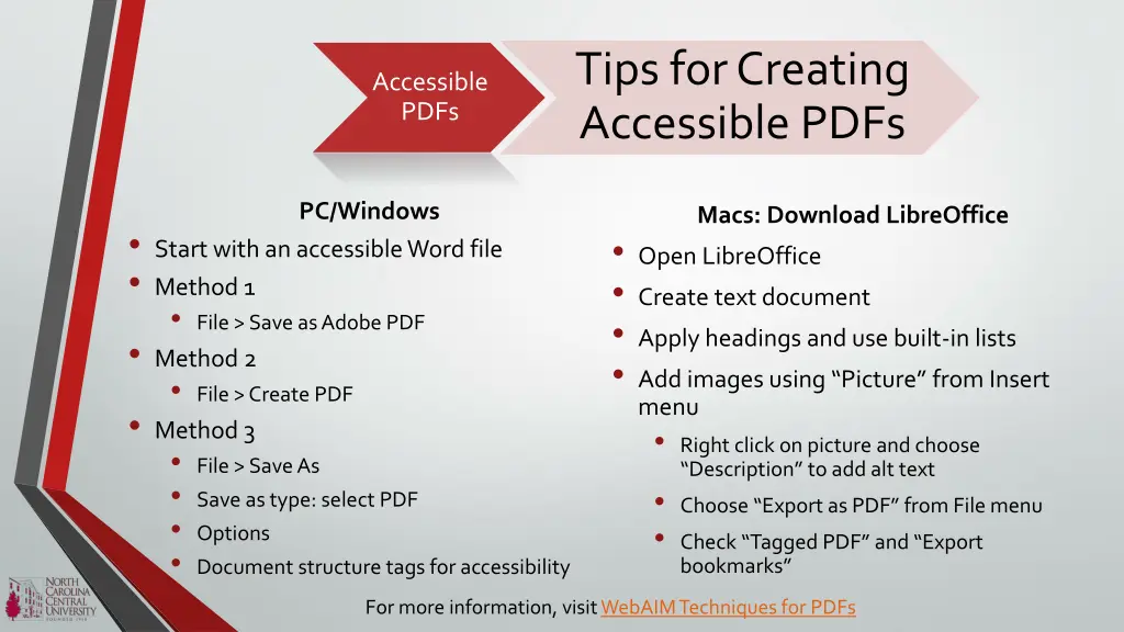 tips for creating accessible pdfs