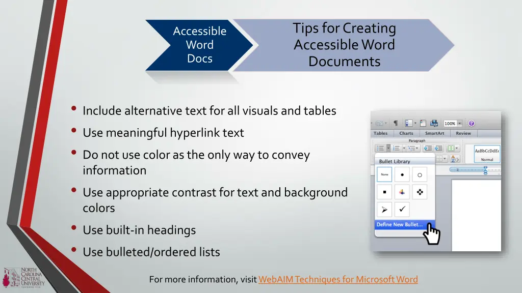 tips for creating accessible word documents