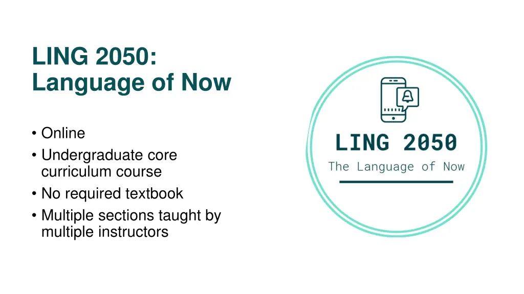 ling 2050 language of now