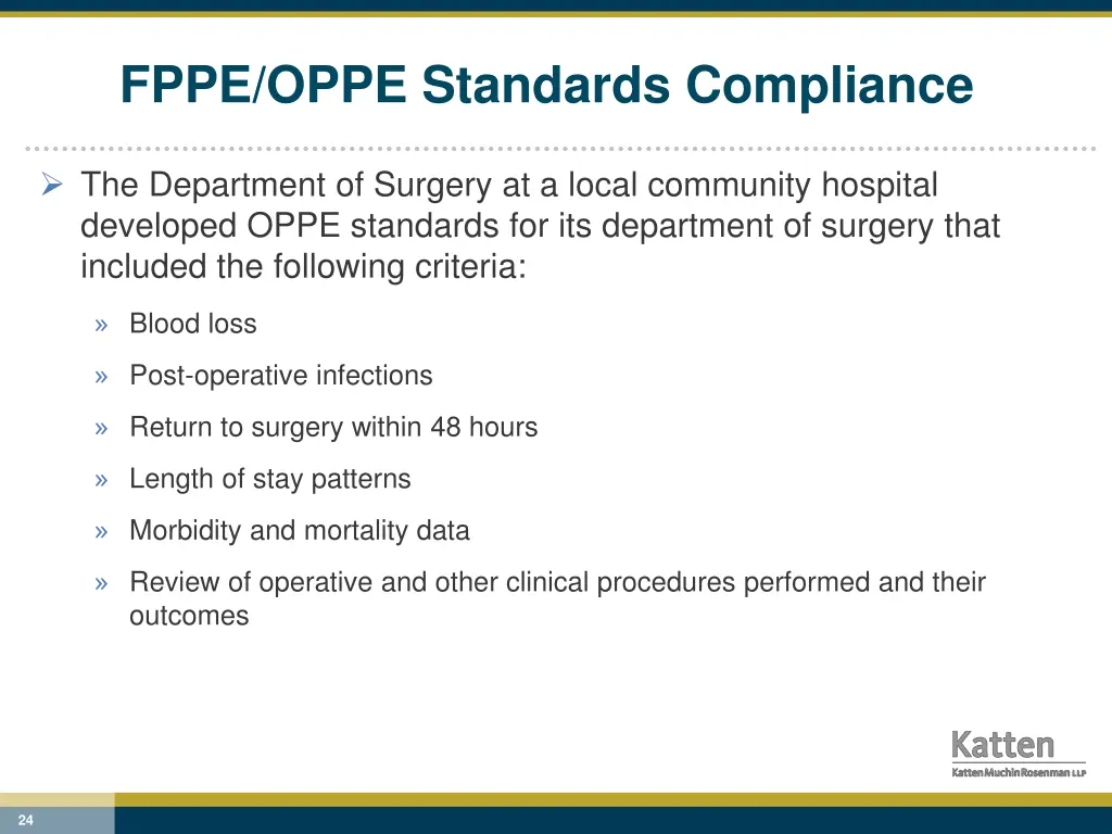 fppe oppe standards compliance
