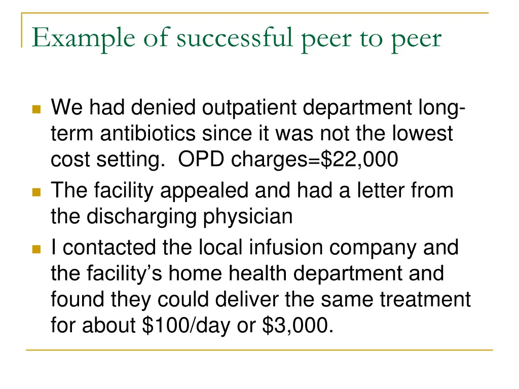 example of successful peer to peer