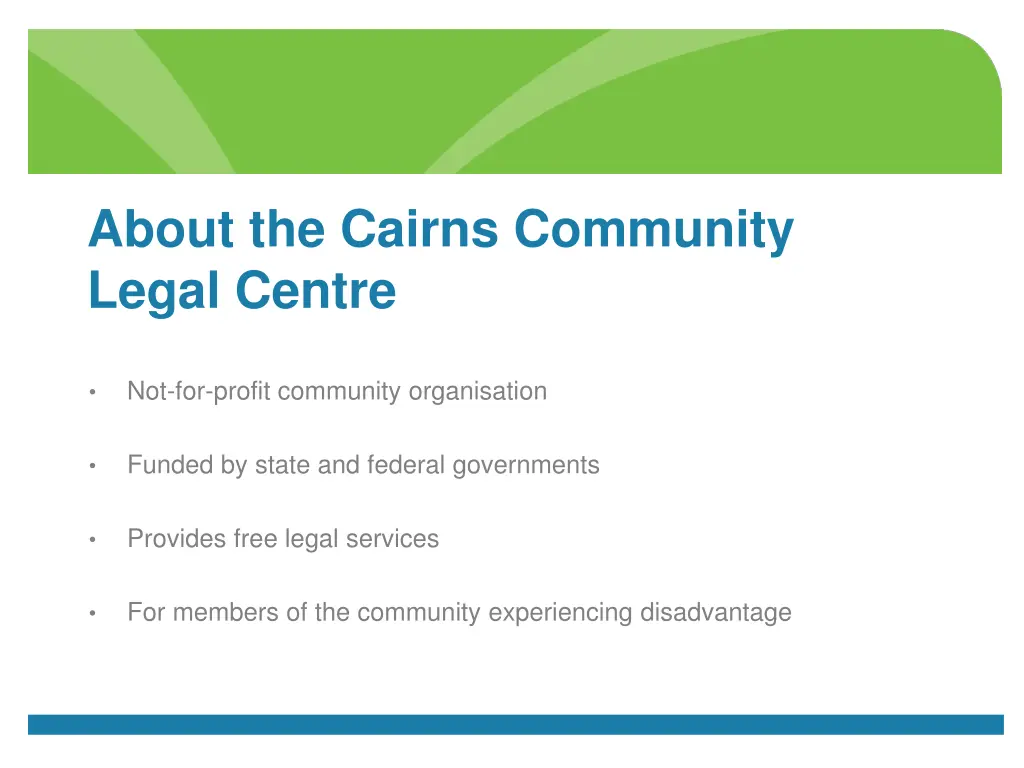 about the cairns community legal centre