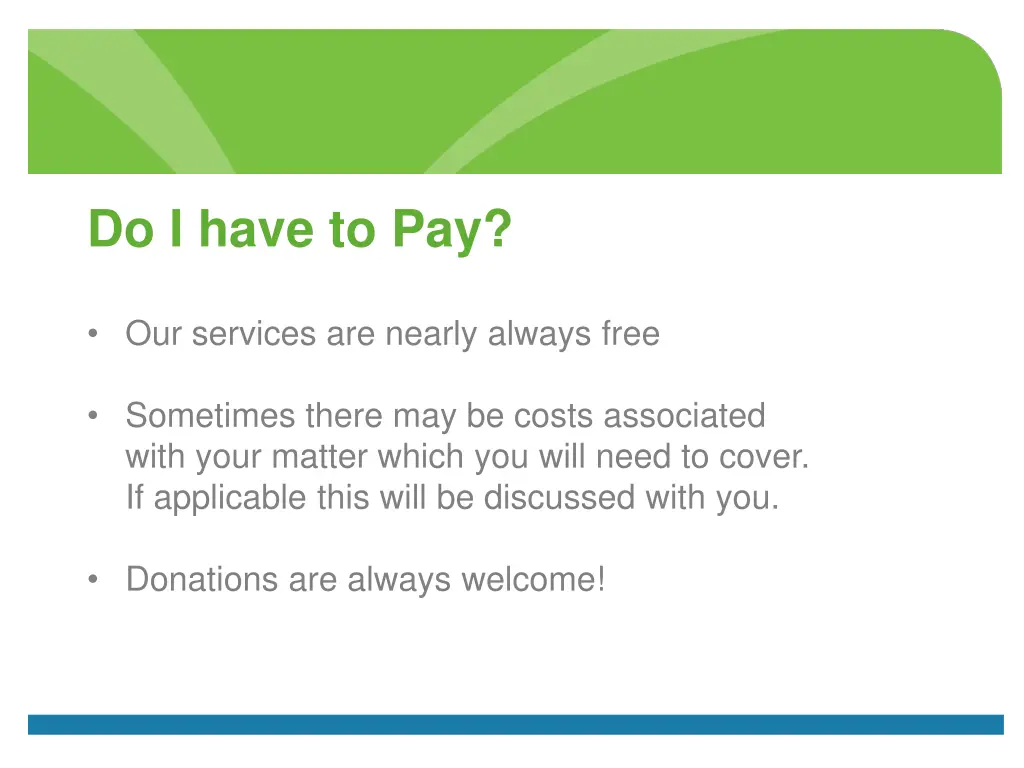 do i have to pay